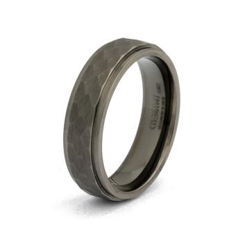 6 mm Titanring mit Schwarz-auf-Schwarz-Finish - Duplus Black